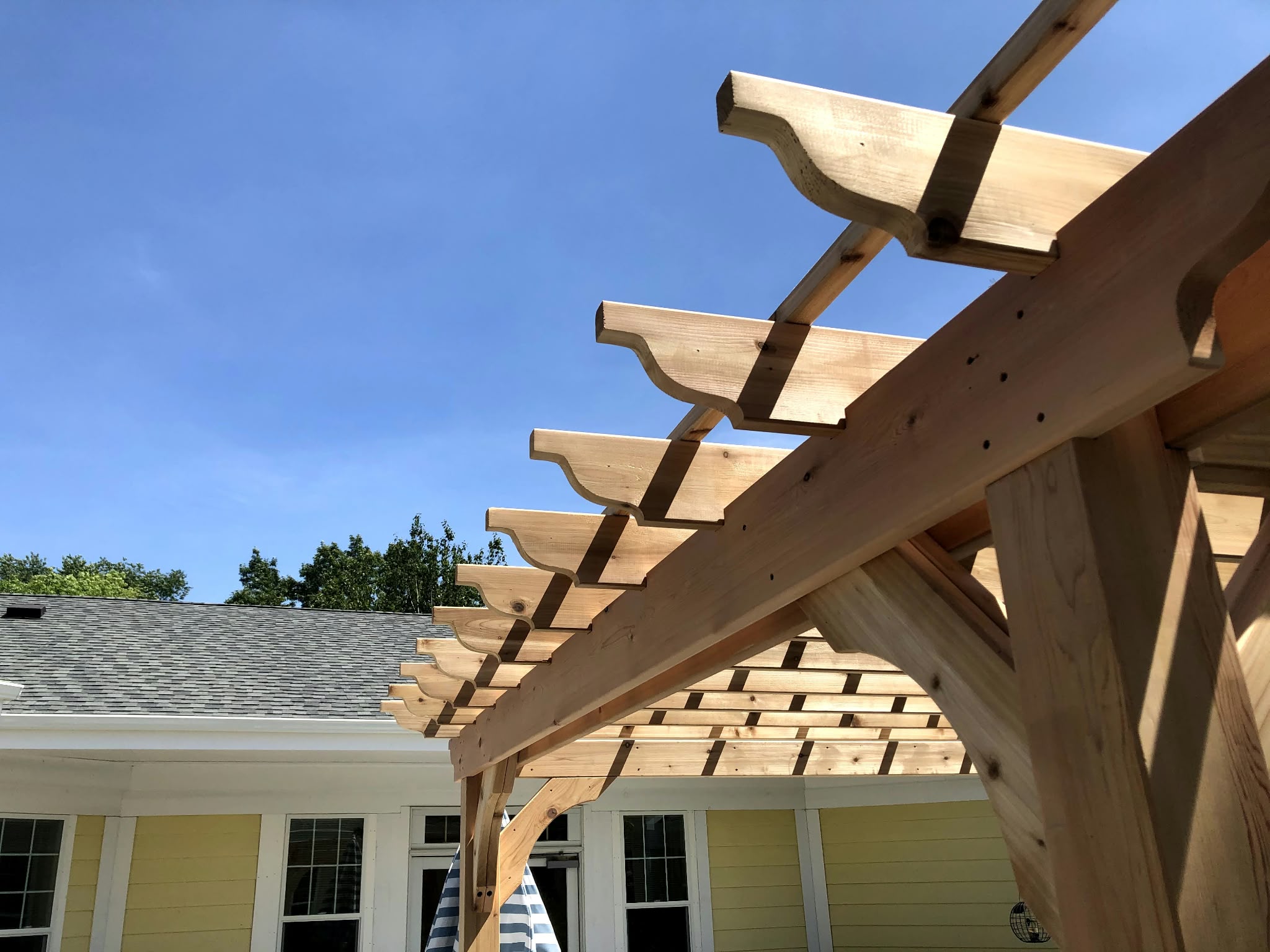 Cedar Pergola Rafter Details